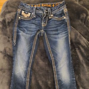 size 24 Rock Revivals, dark wash jeans